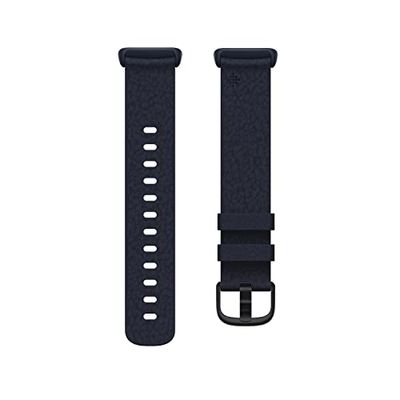 Fitbit Charge 5,Vegan Leather Band,Indigo,Small, Activity Tracker Accessory Unisex-Adult