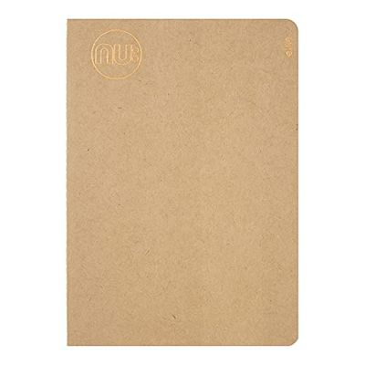 NU A5 Manilla Stitched Spine Notebook | 80 Pages, Ruled, Cream Paper | Stationary Notebook | Recycled & FSC-Certified | Stylish & Durable | Kraft Range
