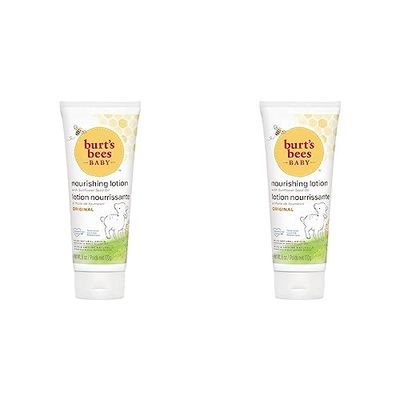 Burt's Bees Baby Lotion, Nourishing Baby Moisturiser, Ultra-Gentle For Delicate Skin & Daily Care, 170g (Pack of 2)