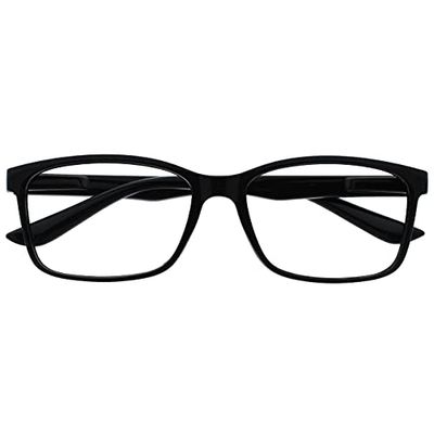 The Reading Glasses Company Nero Lettori Grande Stile Designer Uomo R83-1 +3,00 - 50 Gr