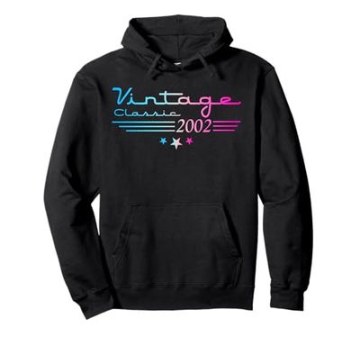 Decorazioni Vintage 23° Compleanno Vintage 2002 23 Anni Felpa con Cappuccio
