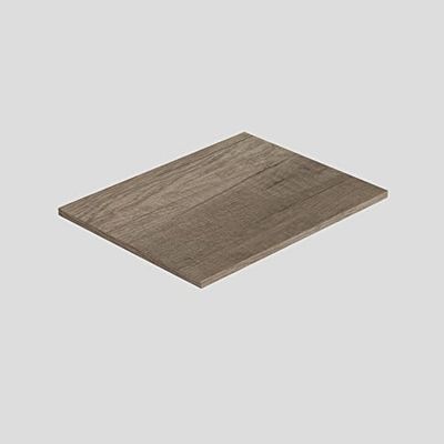 Baikal Nebraska Werkblad van hout, voor badkamer, melamine, 16 mm, verschillende uitvoeringen en maten, combineerbaar met elk modulair meubelstuk van hout, 1,6 cm, 50 cm