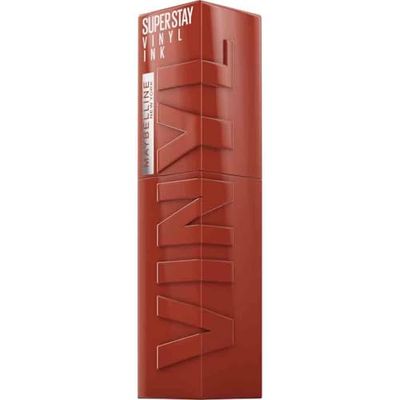 Maybelline New York Lip Colour, Smudge-free, Long Lasting up to 16h, Liquid Lipstick, Shine Finish, SuperStay Vinyl Ink, 130 Extra