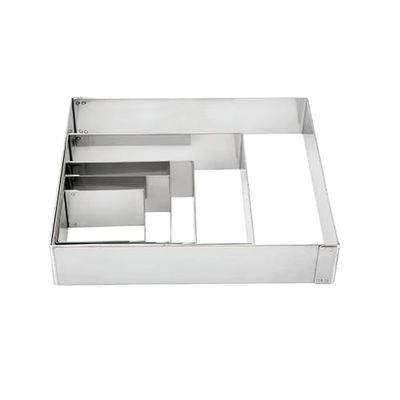 Lacor 68460 Cercle Carre pour Pâtisserie en Inox 6 X 6 cm