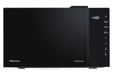 Hisense H23MOBS5HG4 - Microonde con grill, 1000 W, 23 l di capacità, modalità Combi Grill, 10 livelli di potenza, funzione di sbrinamento, facile pulizia, timer 60 minuti, nero