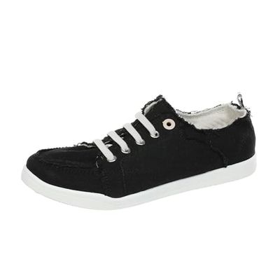 Vionic Venice Pismo - Scarpe da Ginnastica da Donna, in Tela, con Lacci, Supporto per Camminata, con Tre Zone di Comfort per Dolore al Tallone e fascite Plantare, con Soletta Ortopedica, Supporto per