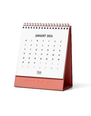 Letts Conscious 2024 Desk Calendar - clay