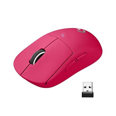 Logitech G PRO X SUPERLIGHT Mouse Gaming Wireless, Leggero 63 g, Sensore HERO 25K, 25.600 DPI, 5 Tasti Programmabili, Lunga Autonomia, Memoria Integrata, per eSport, Compatibile con PC e Mac