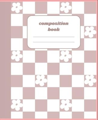 Vintage Floral Composition Notebook – 7.5 x 9.25 in, 100 Lined Pages, Aesthetic Softcover Journal