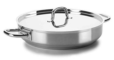 Lacor - 54650 - Paeleira com tampa 50 Ø cm Chef Luxe Inox