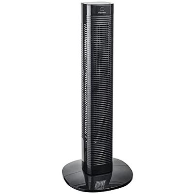 Bestron Torenventilator met zwenkfunctie en timer, hoogte: 80 cm, 50 W, zwart