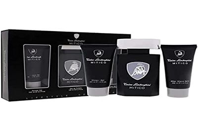 Tonino Lamborghini Mitico 3 Piece Gift Set: Eau De Toilette 125ml - Shower Gel 100ml - Aftershave Balm 100ml