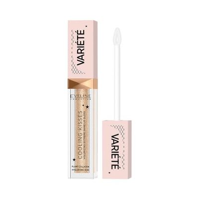Eveline Cosmetics Variété Cooling Kisses - Gloss volumizzante con collagene vegetale e acido ialuronico