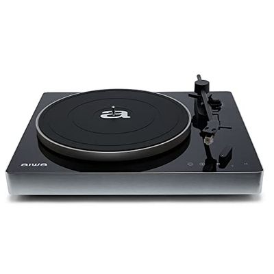 Aiwa APX-680BT: Tourne-Disque Bluetooth, 2 Vitesses 33/45 TR/Min, Capsule en Aluminium magnétique, Bras équilibré