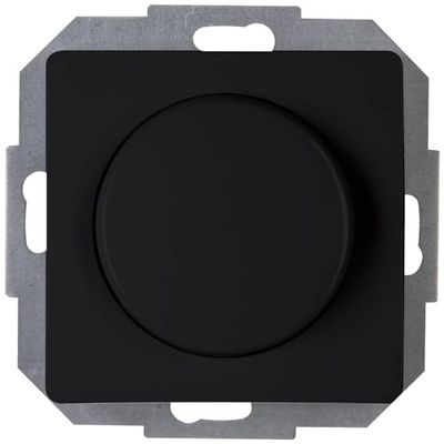 Kopp Paris 843450088 Variateur à Pression Changeante pour Lampes halogènes 230 V RL 20-250 W/VA LED 3-35 W 230 V ~ 50 Hz Noir Mat