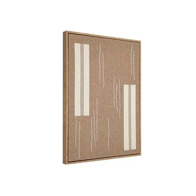 Romimex Tableau en Laine à Rayures 50 x 70 x 5 cm - Marque EAN : 8435700821846
