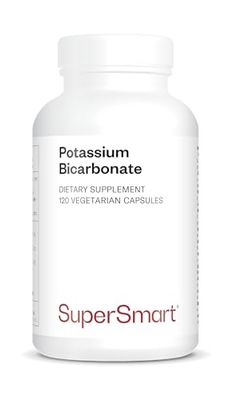 SUPERSMART Potassium Bicarbonate 5400 mg Per Serving for Acid-Base Balance & Healthy Cardiovascular System, Non-GMO & Gluten Free, 120 Count
