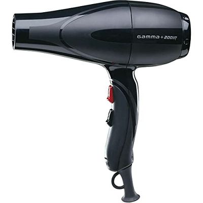 Gamma Più Professional Hair Dryer 2001 R. High Performance. Cold Air Blow. Heat Control Settings. Lightweight.Silent.Blow Dryer Curly and Straight.Powerful. Ergonomic Handle.W 1900-2200.Italian socket