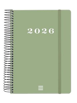 Finocam Recharge annuelle Open 2026 1 jour par page janvier 2026 à décembre 2026 (12 mois) espagnol