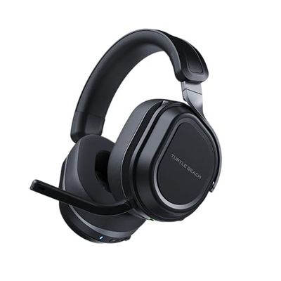 Turtle Beach Stealth 700 Noir PC Casque Gaming sans Fil w/ 80hr Batterie, Écouteurs de 60mm, Deux émetteurs et Bluetooth pour PC, PS5, PS4 et Mobile