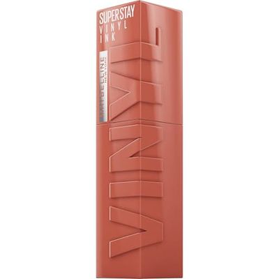 Maybelline New York Superstay Vinyl Ink, Pintalabios Efecto Vinilo, Vinilo Fijo, Larga Duración, Tono 105 Golden