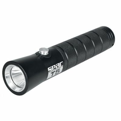 SEAC T5, Mini Torcia Subacquea a LED 300 Lumen, Autonomia 2 Ore a Batterie (3X AAA)
