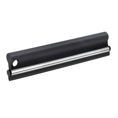 Smedbo DK2130 Sideline Raclette de Douche avec Poignée à portée de Main/Chrome/ABS/Silicone Argent/Noir 24,8 x 6 x 2 cm