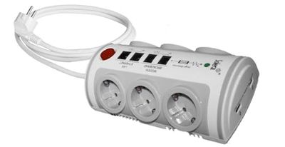 Basis 2T + 2 RJ11 + 2 RJ45 + 2 USB