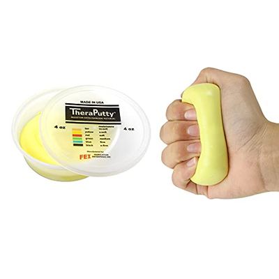 CanDo TheraPutty - Pâte à malaxer - 113 g - jaune (super souple)
