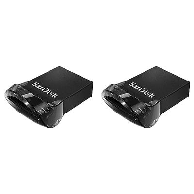 SanDisk 32GB Ultra Fit USB 3.1 Flash Drive Up to 130 MB/s Read (Pack of 2)