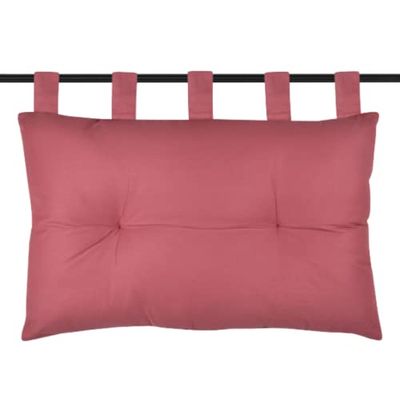 Stof - Headboard - Size 70 x 45 x 10 cm -100% Cotton - Grenache Colour -Oxford Model - Cotton Satin Elegant and Soft to the Touch Bedrooms