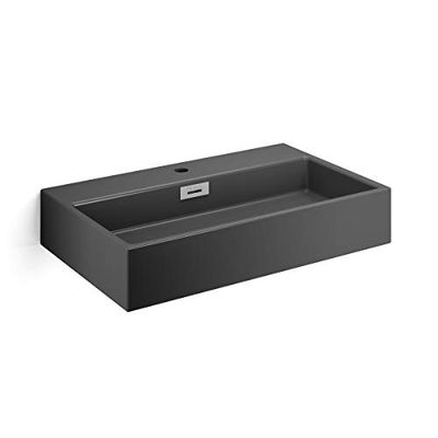 Lineabeta 53710.17 Lavabo Multiposizione, 70 x 42 cm, Grigio Opaco