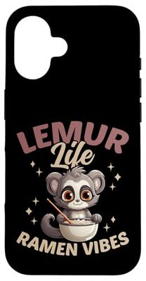 ramen lemur design for animal fans and lovers Case for iPhone 16
