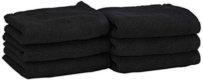 Heckett Lane Guest Towel, Cotton, Night Black, 30 x 50 cm