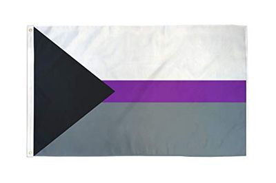 AZ FLAG - Drapeau Demisexualité - 150x90 cm - Polyester léger - Drapeau Lgbt - Demisexuel Avec Oeillets Métalliques Intégrés - 80g