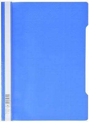 Durable 257306 A4 arquivo de exibição padrão, PP, 227 x 310 mm, azul claro, pacote de 50