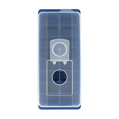 Fackelmann FCK683270 683270-Bandeja Tapa y cápsula, Molde para Cubitos de Hielo, Azul, De plástico, 26x11cm, 26 cm