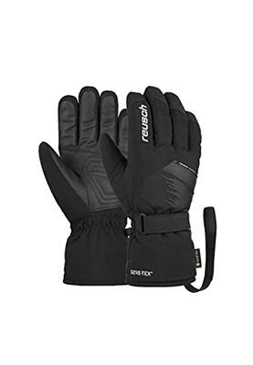 Reusch Guanti unisex Alvin Gore-TEX con pratico cinturino da polso 701 nero/bianco, 8,5