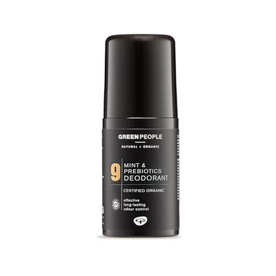 Green People For Men No. 9 Mint and Prebiotics Deodorant - Vegan, Organic & Cruelty Free, 75ml