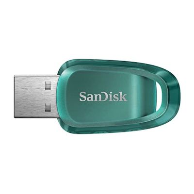 SanDisk Ultra Eco USB 3.2 Flash-enhet, 64 GB (läshastighet upp till 100 MB/s, RescuePRO Deluxe, 5 års garanti)