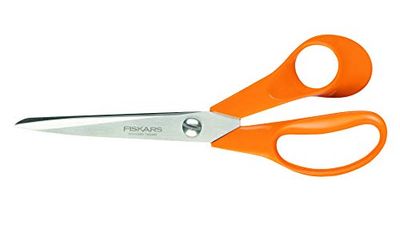 Fiskars Tesoura universal para destros, comprimento total: 21 cm, aço de qualidade / plástico, clássico, 1000815