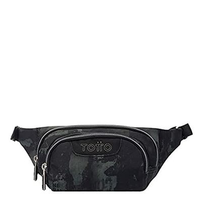 Totto Koala Gancho Riñonera, Gris y Negro, Talla única Unisex Adulto
