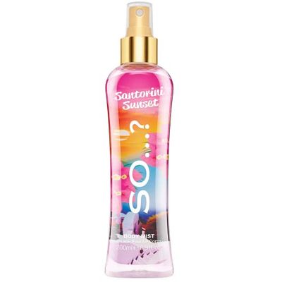 So…? Summer Escapes Womens Santorini Sunset Body Mist Fragrance Spray 200ml