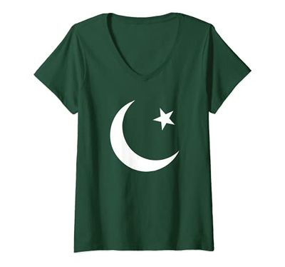Womens Pakistani Shirt Gift - Pakistan Cricket V-Neck T-Shirt