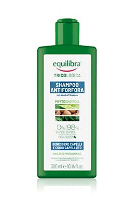 Equilibra Capelli, Shampoo Antiforfora, Benessere Capelli e Cuoio Capelluto, con Attivo Antiforfora da Lichene, Estratto dello Yogurt, Aloe Vera, Olio di Argan, Cheratina Vegetale, 300 ml
