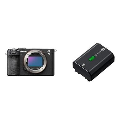 Sony Alpha 7CII di Sony | Fotocamera mirrorless full-frame (compatta, 33 MP, autofocus in tempo reale, 10 fps, video in 4K, display touch orientabile) + batteria NP-FZ100 (Nero)