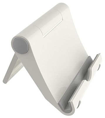 RICOO Tablethouder T0100 tablethouder standaard smartphone standaard mobiele telefoon statief houder dock/flexibel inklapbaar opvouwbaar klein / 4"/5cm - 10"/25cm inch/zilvergrijs