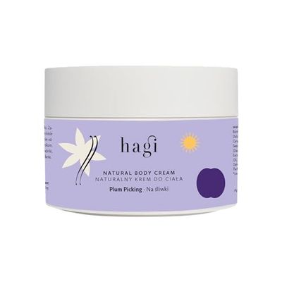 Hagi Plum Picking Crema Corpo, Prugna Davidson Australiana & Acido Ialuronico, Con Estratto Di Miele, Burro Di Karité E Burro Di Cacao, Profondamente Nutriente & Idratante, Tipi Di Pelle, 200ml