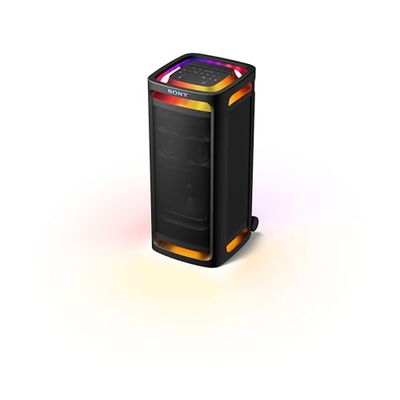 SONY ULT TOWER 9AC - Speaker Bluetooth definitivo per feste, alimentazione a rete, 2 modalità ULT POWER SOUND, altoparlante X-Balanced, illuminazione e suono a 360, ingressi per karaoke - Black