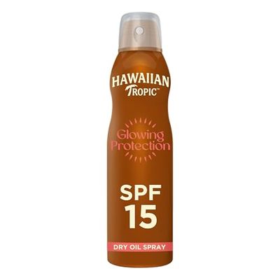 Hawaiian Tropic Spray de aceite solar de aceite de argán SPF15 177 ml
